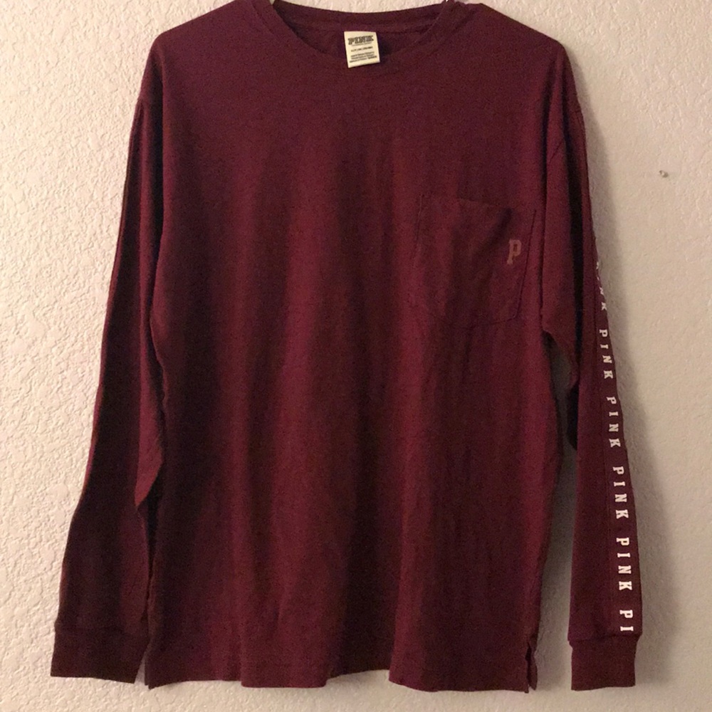 Long sleeve VS pink shirt